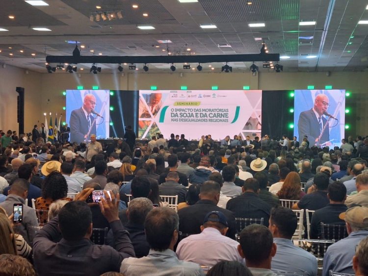 Semin&aacute;rio"O impacto das Morat&oacute;ria da Soja e da Carne nas desigualdades regionais". Data: 28/04/2024. Local: Hotel Odara, em Cuiab&aacute;.